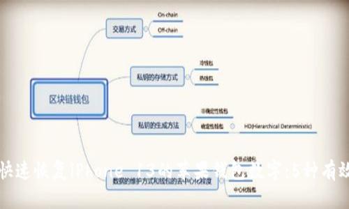 如何快速恢复iPhone 13的苹果钱包数字：5种有效方法